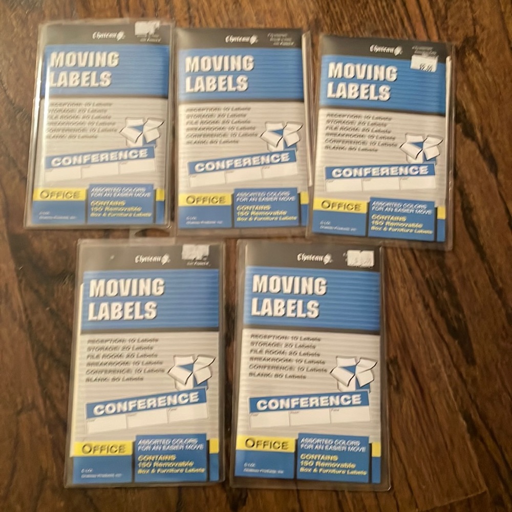 Chateau Moving Labels (Office) - Set of 5 Packs
